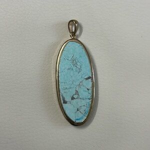 Blue Oval Pendent